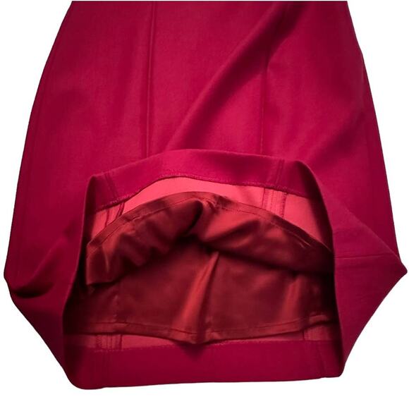 NWT Elie Tahari Red Jonas Wool Dress Size US 10 - Picture 5 of 14
